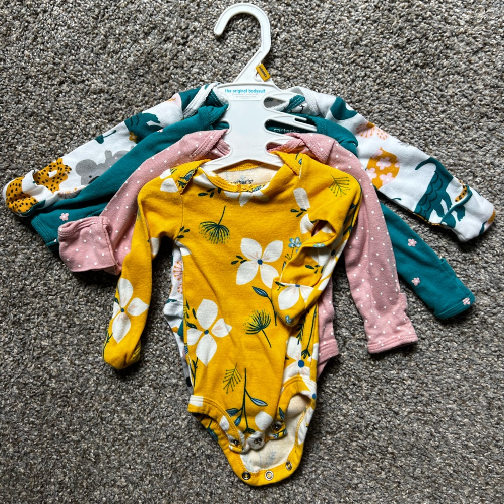 Carters Long Sleeve Onesies Lot